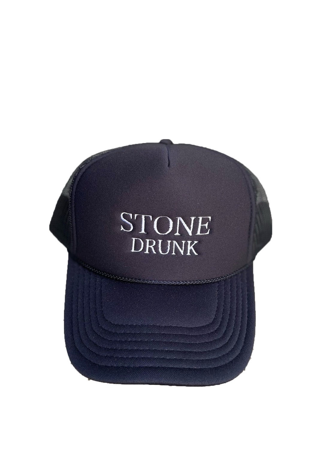 STONE DRUNK MESH CAP BLACK&WHITE